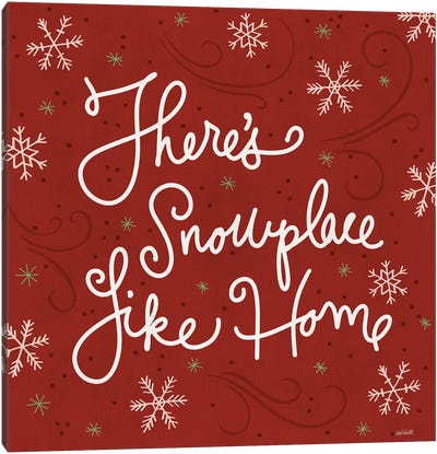 Snowplace Like Home IX Canvas Art Print - Christmas Signs & Sentiments