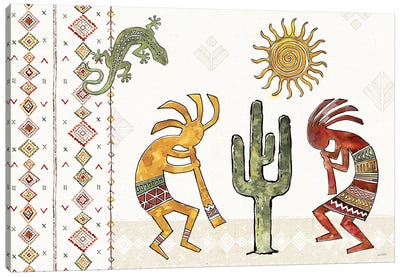 Southwest Flair I Canvas Art Print - Cactus Art