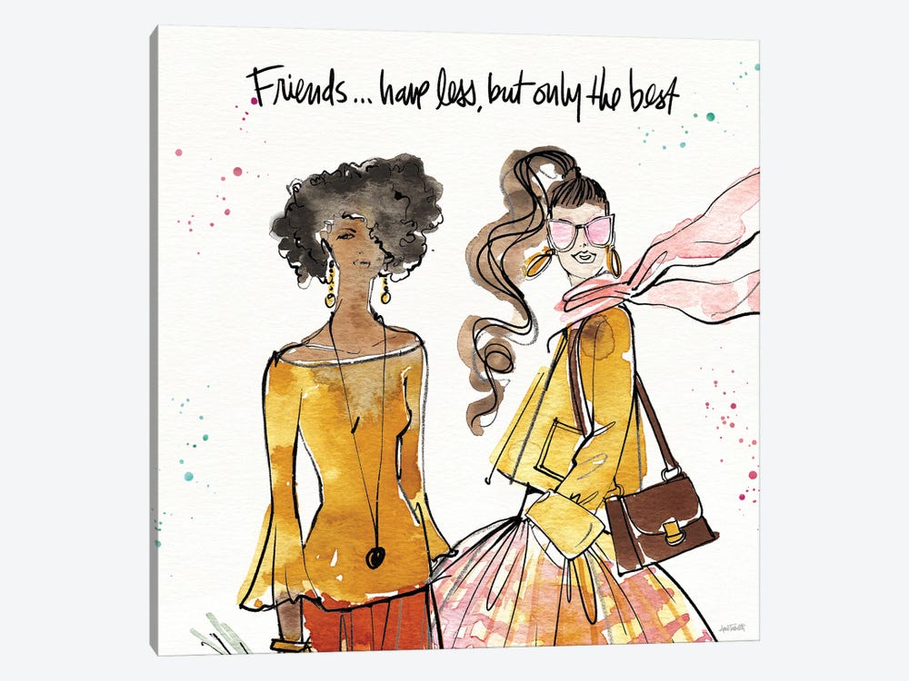 Girlfriends V by Anne Tavoletti 1-piece Canvas Print