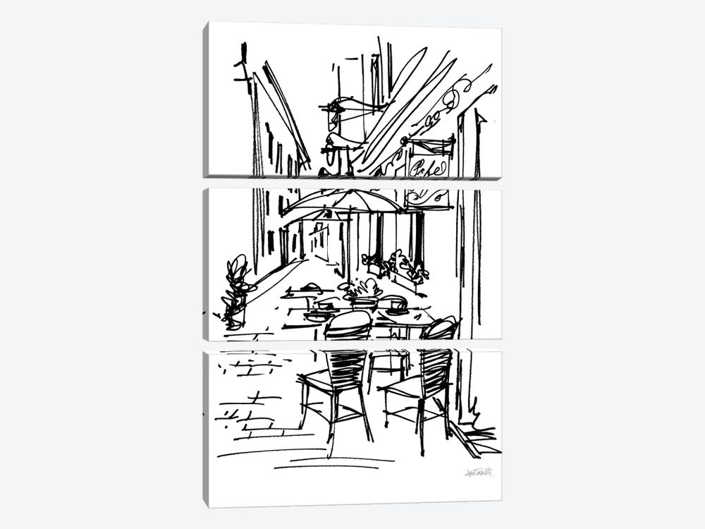 Cafe Sketch II by Anne Tavoletti 3-piece Art Print