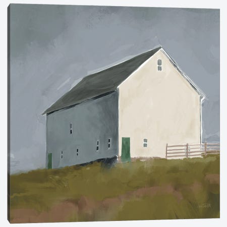 White Barn I Canvas Print #ATA252} by Anne Tavoletti Canvas Art