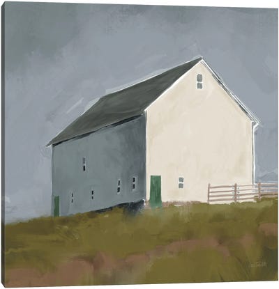 White Barn I Canvas Art Print - Anne Tavoletti