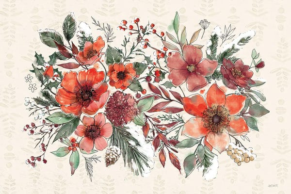 Anne Tavoletti: Festive Blooms I by Anne Tavoletti