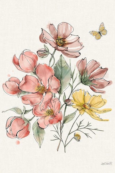 Butterflies and Flowers: Garden Whispers IX by Anne Tavoletti