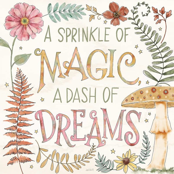 Fine Art Print: Garden Fairies X by Anne Tavoletti