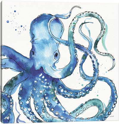 Deep Sea VIII Canvas Art Print - Anne Tavoletti