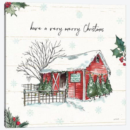 Have a Very Merry Christmas Canvas Print #ATA50} by Anne Tavoletti Art Print