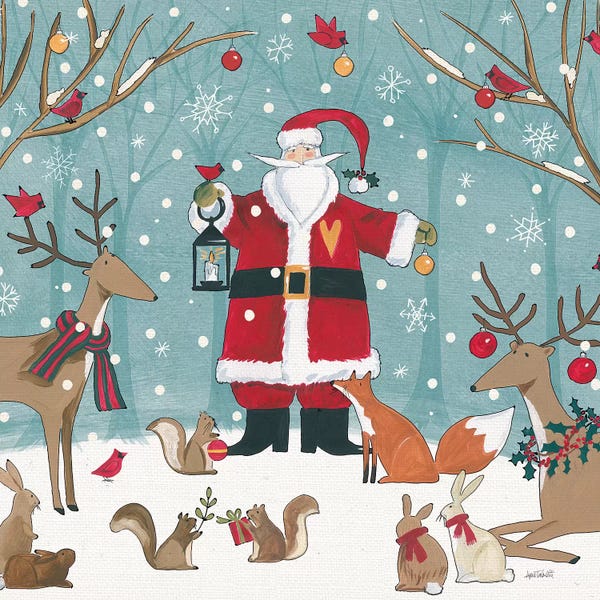 Deer: Woodland Christmas VI by Anne Tavoletti