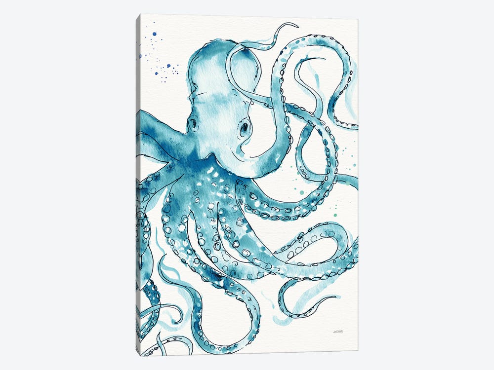 Deep Sea VIII Teal by Anne Tavoletti 1-piece Art Print