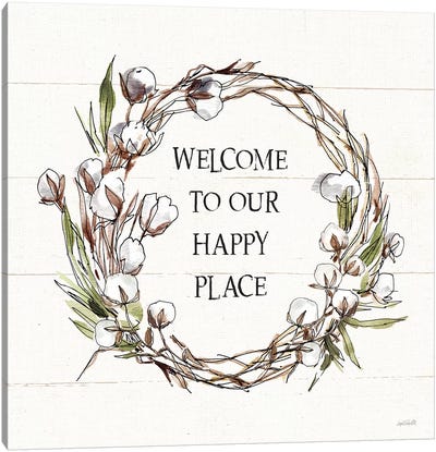 Country Life VII Welcome Canvas Art Print - Cotton Art