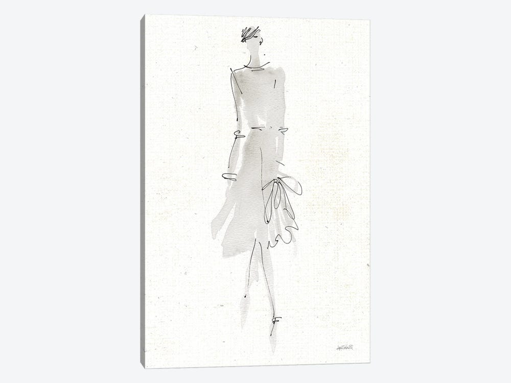 La Fashion I Gray v2 1-piece Canvas Art Print