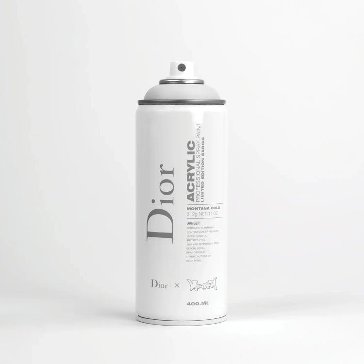 Brandalism Dior Spray Paint Can