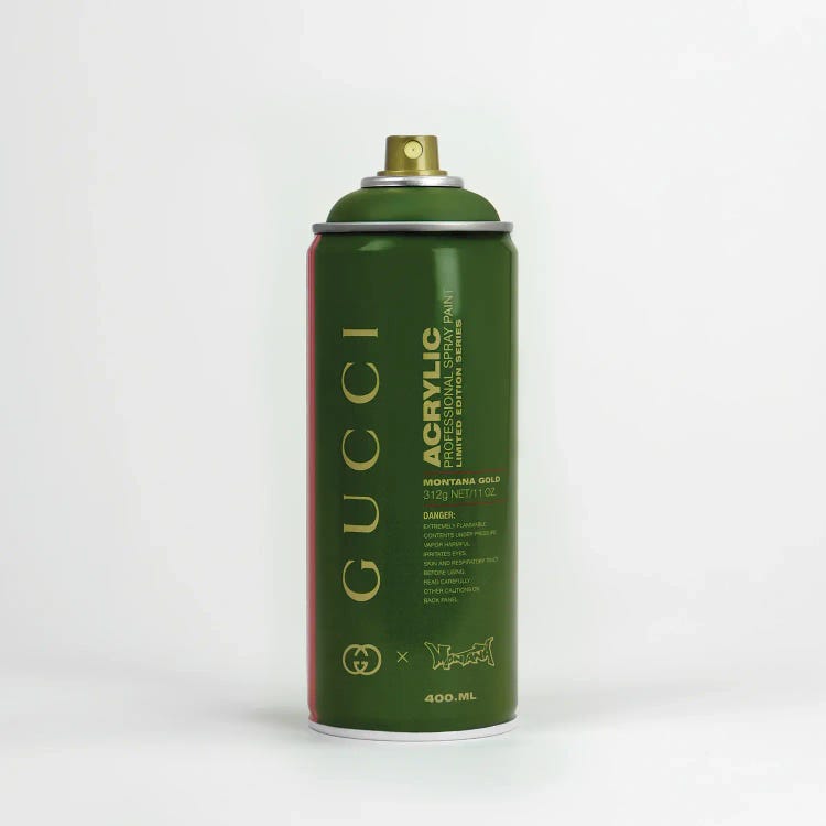 Brandalism Gucci Spray Paint Can