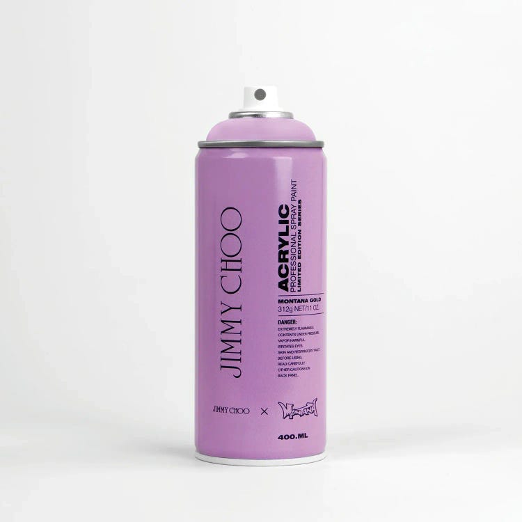 Brandalism Jimmy Choo Spray Paint Can