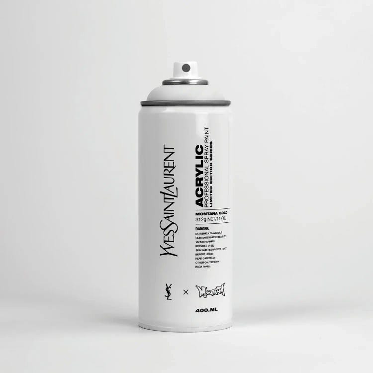 Brandalism Yves Saint Laurent Spray Paint Can