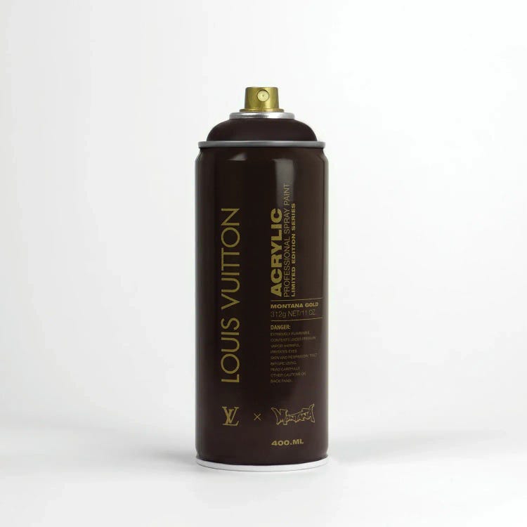 Brandalism Louis Vuitton Spray Paint Can