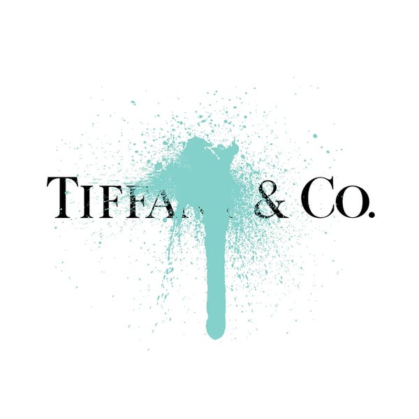 Fashion Brands: Tiffany & Co Luxury Paint Drip by Antonio Brasko