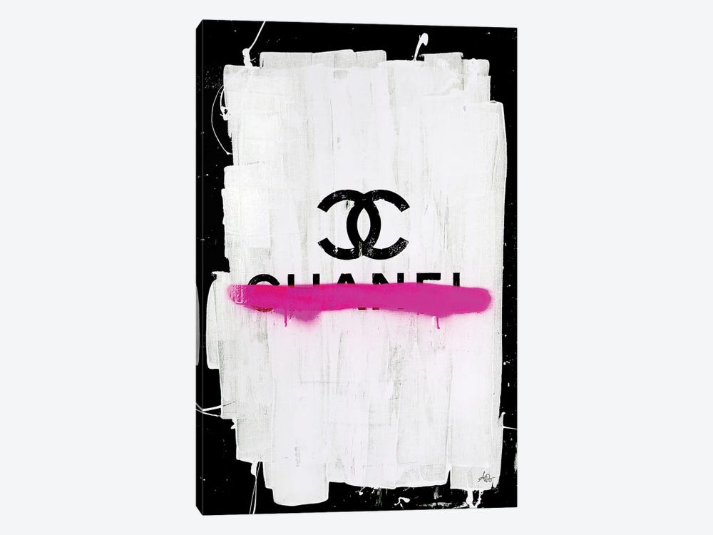 Chanel with Pink Overspray by Antonio Brasko 1-piece Canvas Print