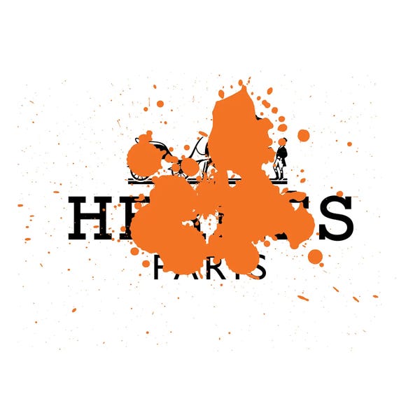 Fashion Brands: Hermés Luxury Paint Drip by Antonio Brasko