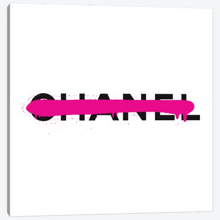 Chanel Luxury Paint Drip Canvas Print #ATB5} by Antonio Brasko Canvas Art Print
