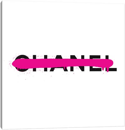 Chanel Luxury Paint Drip Canvas Art Print - Antonio Brasko