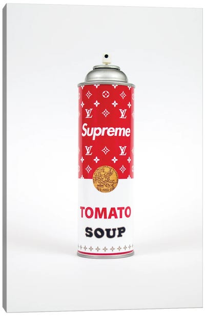 Supreme Louis Vuitton Soup Spray Paint Can Canvas Art Print - Food Art