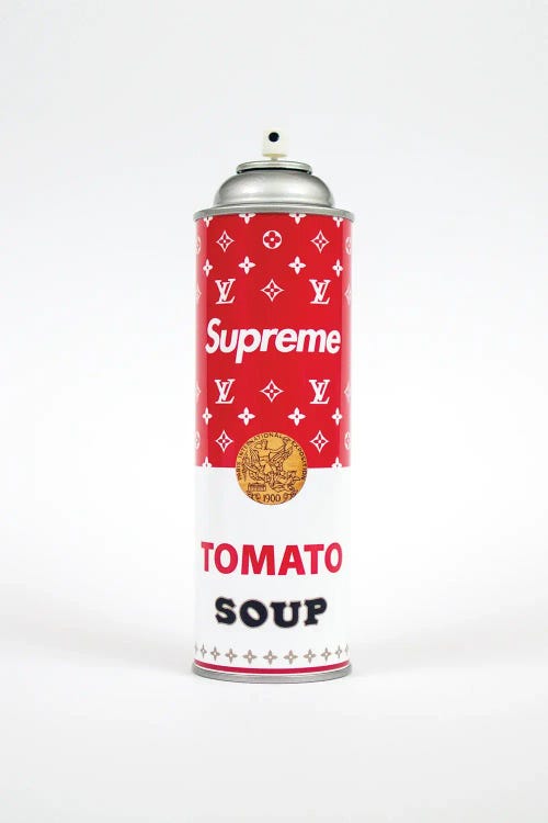 Supreme Louis Vuitton Soup Spray Paint Can