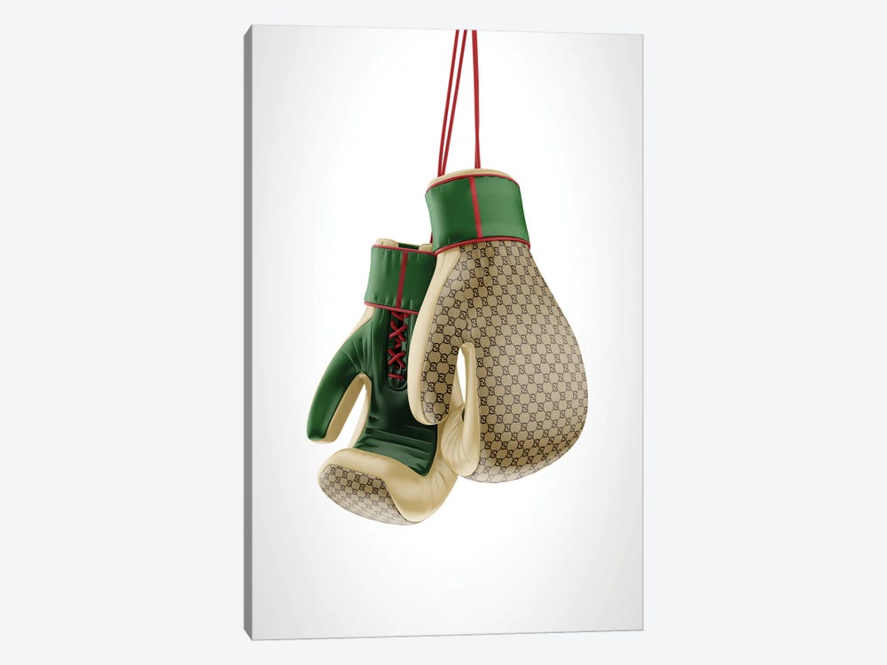 Gucci Boxing Gloves by Antonio Brasko 1-piece Canvas Art Print