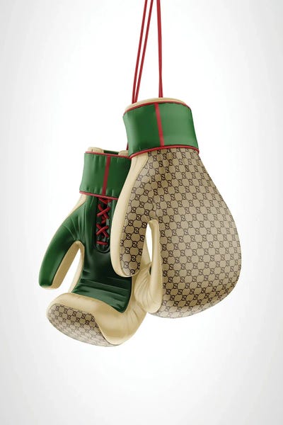 Fashion Brands: Gucci Boxing Gloves by Antonio Brasko