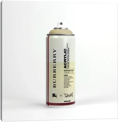 Brandalism: Burberry Spray Paint Can Canvas Art Print