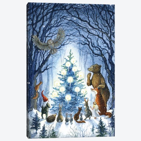 Enchanted Tree Canvas Print #ATD14} by Astrid Sheckels Art Print