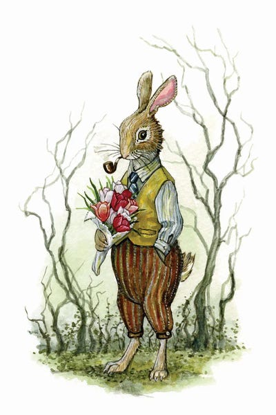 Fairytale Scenes: Jeremiah Rabbit by Astrid Sheckels