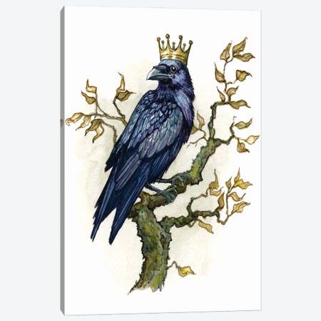 King Raven Canvas Print #ATD25} by Astrid Sheckels Canvas Artwork