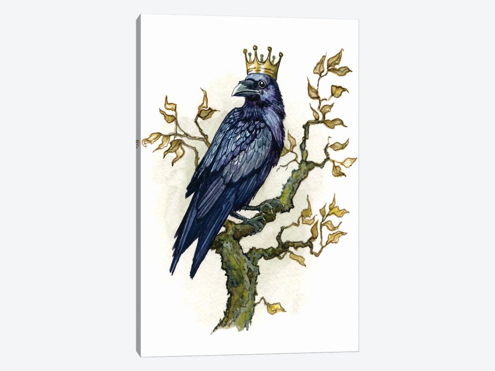 King Raven by Astrid Sheckels 1-piece Canvas Wall Art