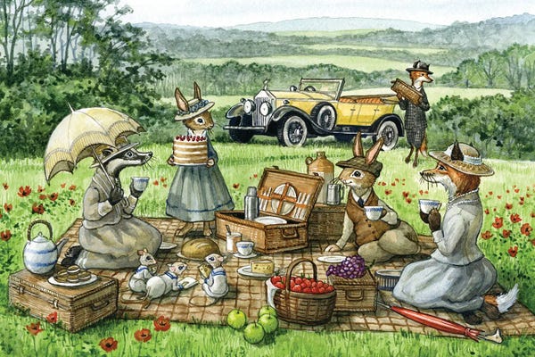 Rodents: Picnic Among The Poppies by Astrid Sheckels
