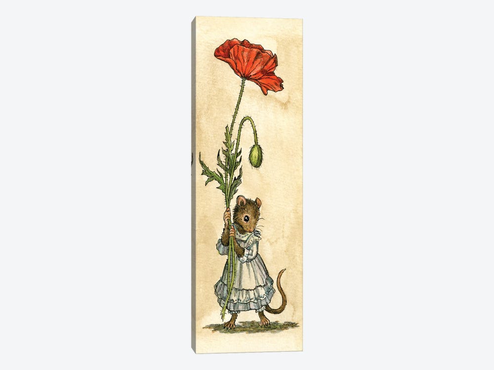 Poppy Mouse by Astrid Sheckels 1-piece Canvas Art