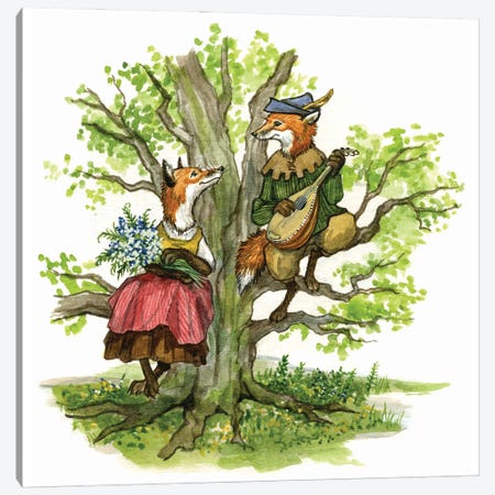Squire Foxs Sonnet Canvas Print #ATD35} by Astrid Sheckels Canvas Art Print