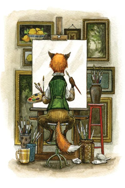 Foxes: New Canvas by Astrid Sheckels
