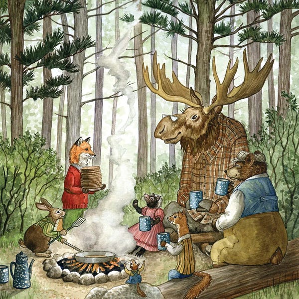 Illustrations: Breakfast With Hector Fox And Friends by Astrid Sheckels