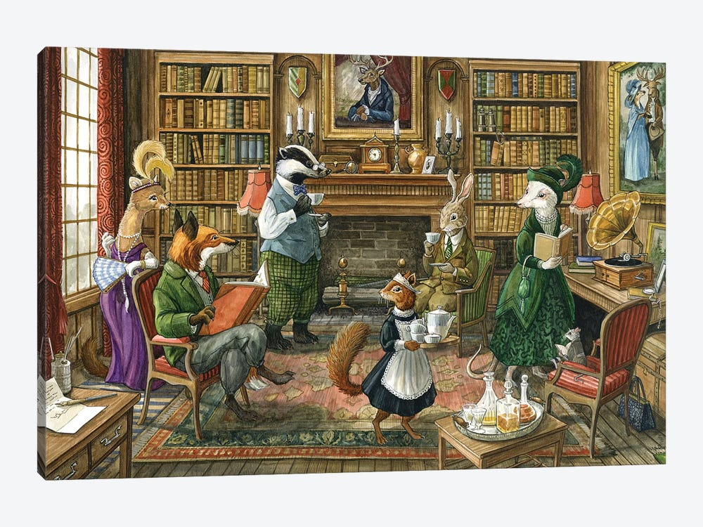 It Happened In The Library by Astrid Sheckels 1-piece Canvas Print