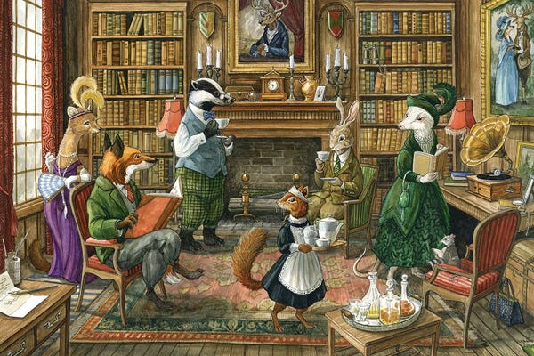 Illustrations: It Happened In The Library by Astrid Sheckels