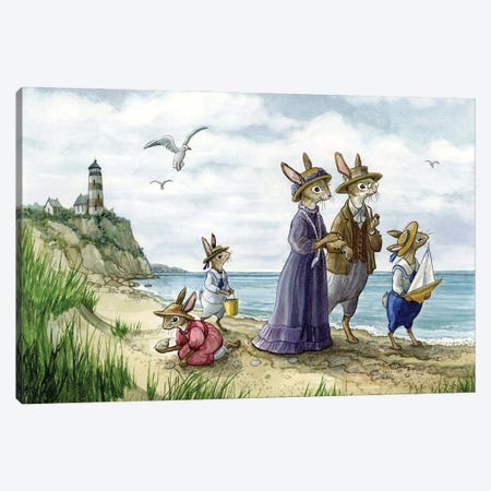 Down By The Sea Canvas Print #ATD57} by Astrid Sheckels Canvas Print
