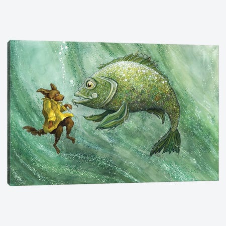 Walter And Big Boris Canvas Print #ATD59} by Astrid Sheckels Canvas Wall Art
