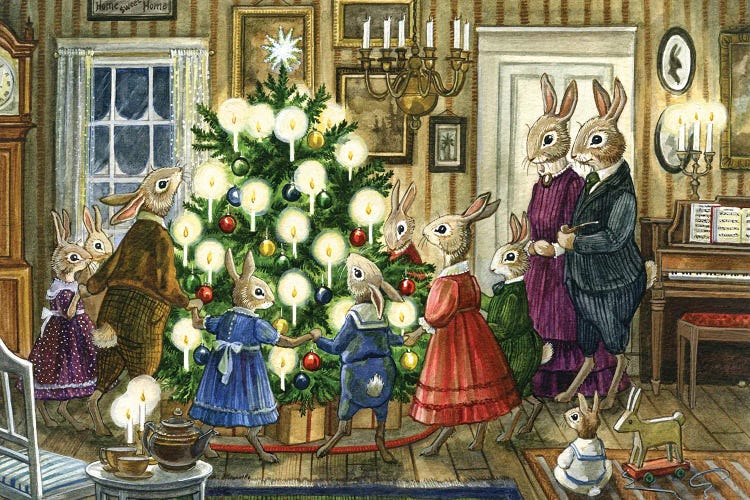 Christmas In The Parlor by Astrid Sheckels wall art