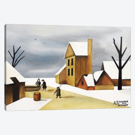 Haarlem In Winter Canvas Print #ATF103} by Alexander Trifonov Canvas Art Print