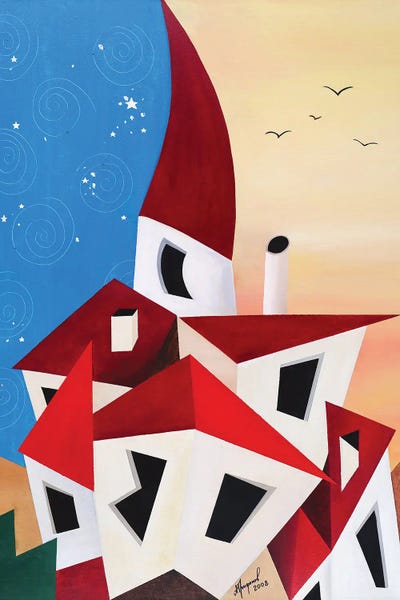 Fabulous Town by Alexander Trifonov framed wall art