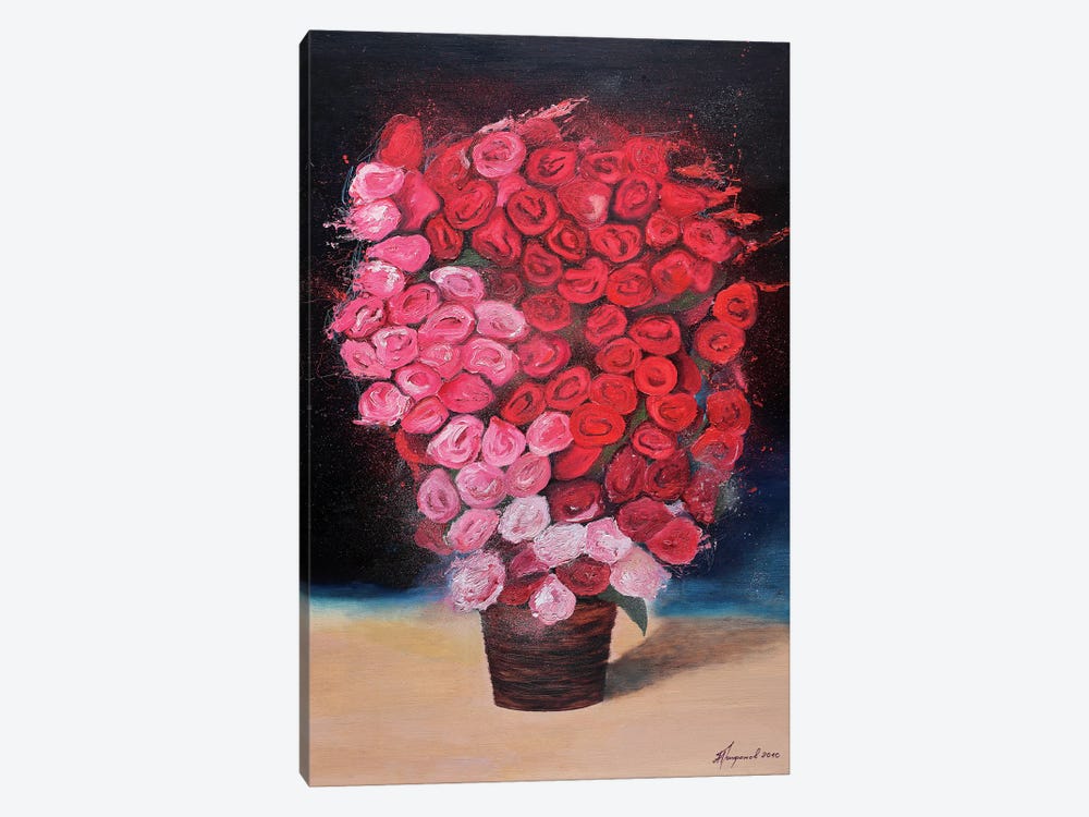 Red Roses by Alexander Trifonov 1-piece Canvas Wall Art