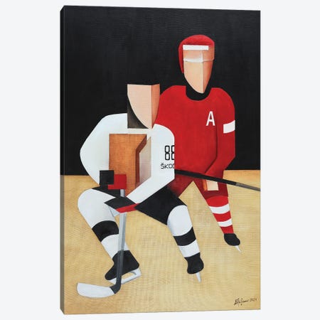Hockey Players Canvas Print #ATF120} by Alexander Trifonov Canvas Print