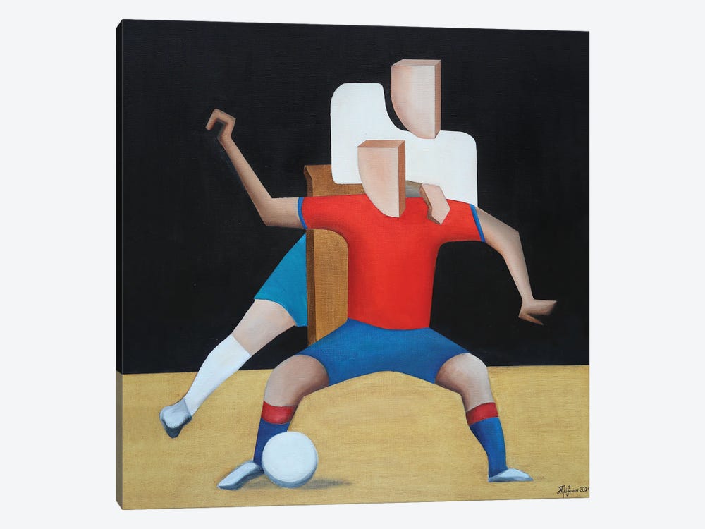 Soccer Players by Alexander Trifonov 1-piece Art Print