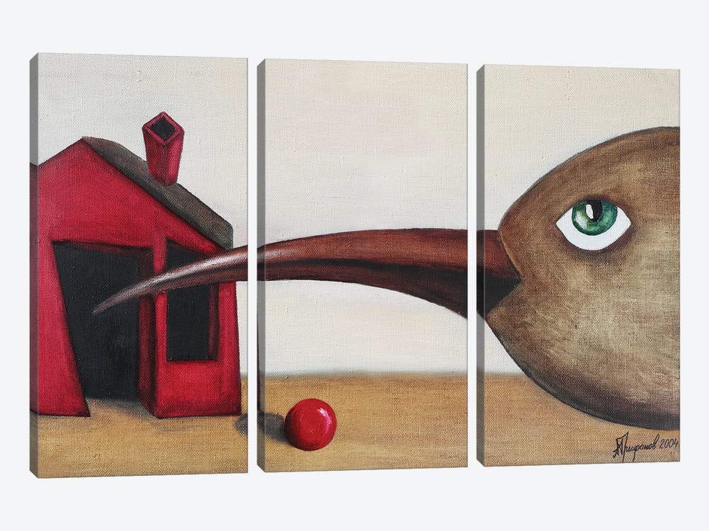 The Bird Is Looking For You by Alexander Trifonov 3-piece Canvas Art